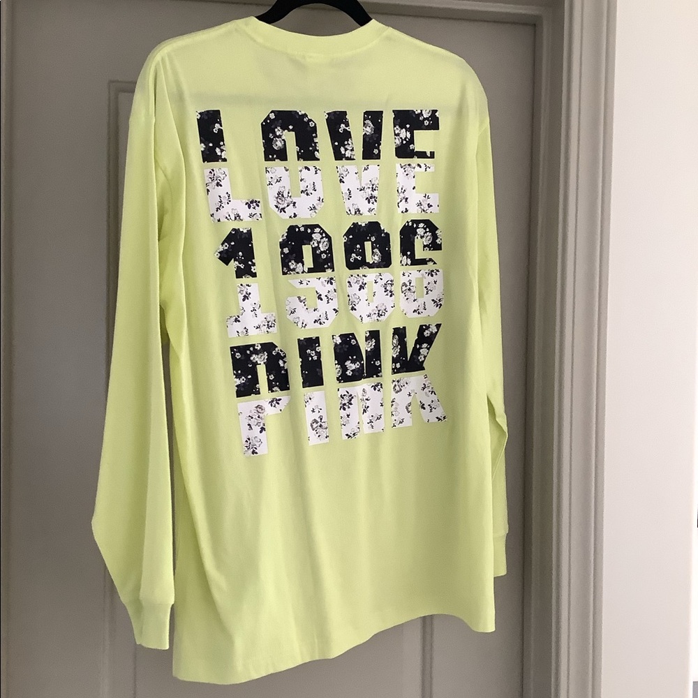 Yellow LOVE PINK Long Sleeve